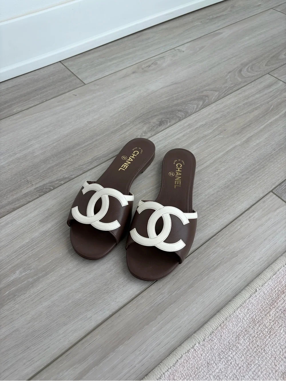 Chanel CC Slide Sandals